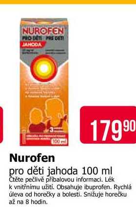 Nurofen pro děti jahoda 100 ml