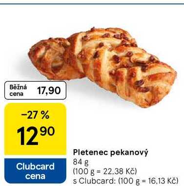 Pletenec pekanový, 84 g 