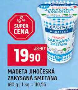 MADETA JIHOČESKÁ ZAKYSANÁ SMETANA 180 g 
