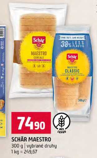 SCHÄR MAESTRO 300 g vybrané druhy 