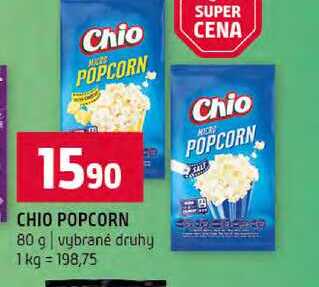 CHIO POPCORN 80 g vybrané druhy 