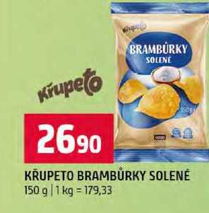 KŘUPETO BRAMBŮRKY SOLENÉ 150 g 