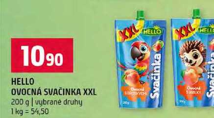 HELLO OVOCNÁ SVAČINKA XXL 200 g vybrané druhy 