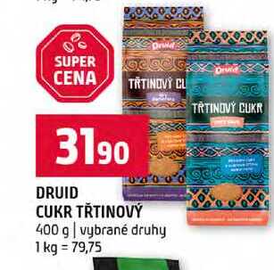 DRUID CUKR TŘTINOVÝ 400 g vybrané druhy 