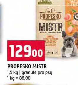PROPESKO MISTR 1,5 kg granule pro psy