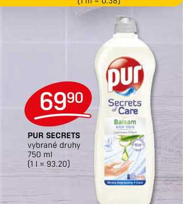 PUR SECRETS vybrané druhy 750 ml 