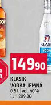 KLASIK VODKA JEMNÁ 0,5l