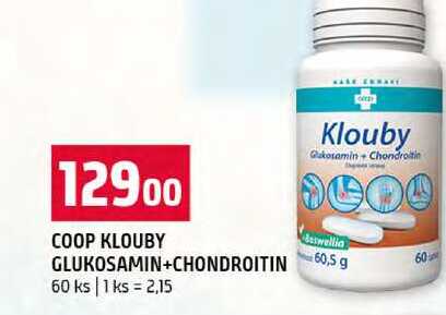 COOP KLOUBY GLUKOSAMIN+CHONDROITIN 60 ks
