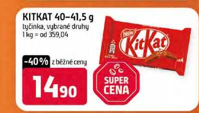 KITKAT 40-41,5 g tyčinka, vybrané druhy