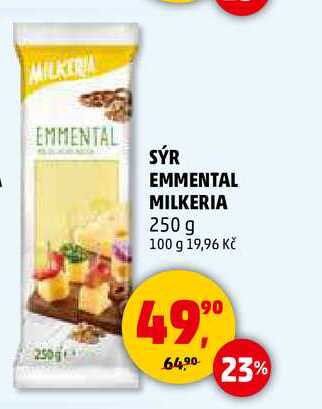 SÝR EMMENTAL MILKERIA, 250 g 