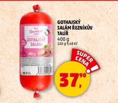 GOTHAJSKÝ SALÁM ŘEZNÍKŮV TALÍŘ, 400 g 