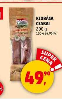 KLOBÁSA CSABAI, 200 g