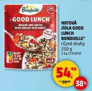 HOTOVÁ JÍDLA GOOD LUNCH BONDUELLE, 250 g