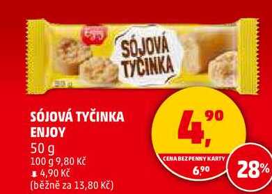 SÓJOVÁ TYČINKA ENJOY, 50 g