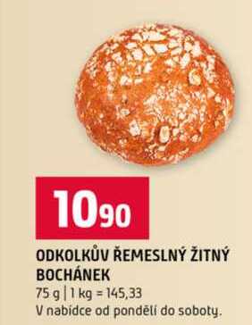 ODKOLKŮV ŘEMESLNÝ ŽITNÝ BOCHÁNEK 75 g