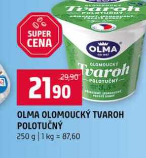 OLOMOUCKÝ TVAROH POLOTUČNÝ 250 g 