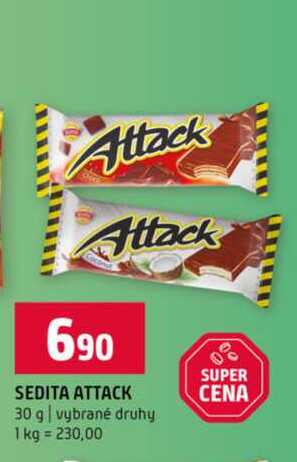 SEDITA ATTACK 30 g vybrané druhy