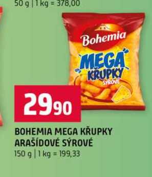 BOHEMIA MEGA KRUPKY ARAŠIDOVÉ SÝROVÉ 150 g