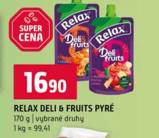 RELAX DELI & FRUITS PYRÉ 170 g vybrané druhy