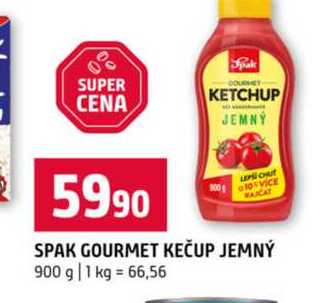 SPAK GOURMET KEČUP JEMNÝ 900 g 