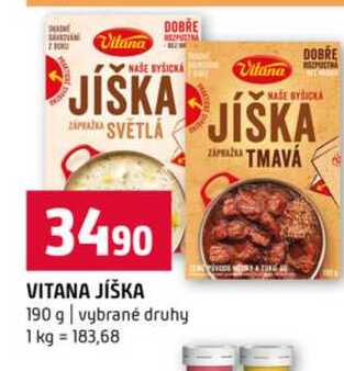 VITANA JÍŠKA 190 g vybrané druhy