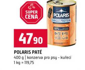 POLARIS PATÉ 400 g konzerva pro psy kuřecí