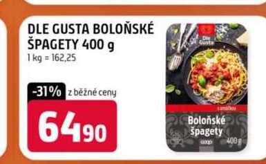 DLE GUSTA BOLOŇSKÉ ŠPAGETY 400 g