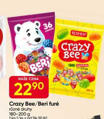 ROSHEN Crazy Bee/Beri furé různé druhy 180-200 g 