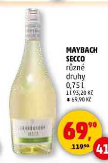 MAYBACH SECCO, 0,75 l
