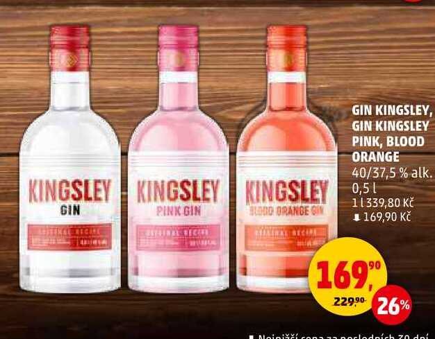 GIN KINGSLEY PINK, 0,5 l
