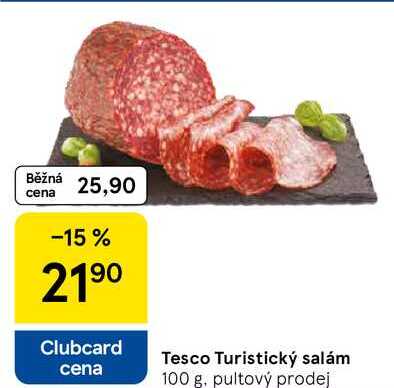 Tesco Turistický salám, 100 g 