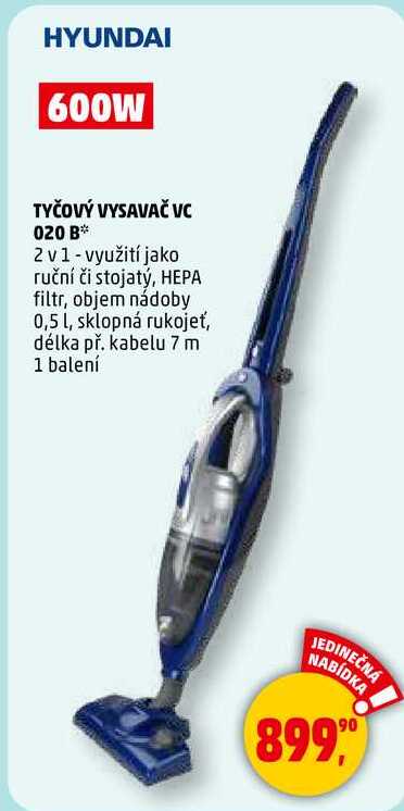 TYČOVÝ VYSAVAČ VC 020 B, 1 balení