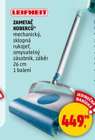 LEIFHEIT ZAMETAČ KOBERCŮ, 1 balení