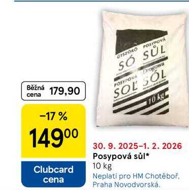 Posypová sůl, 10 kg  