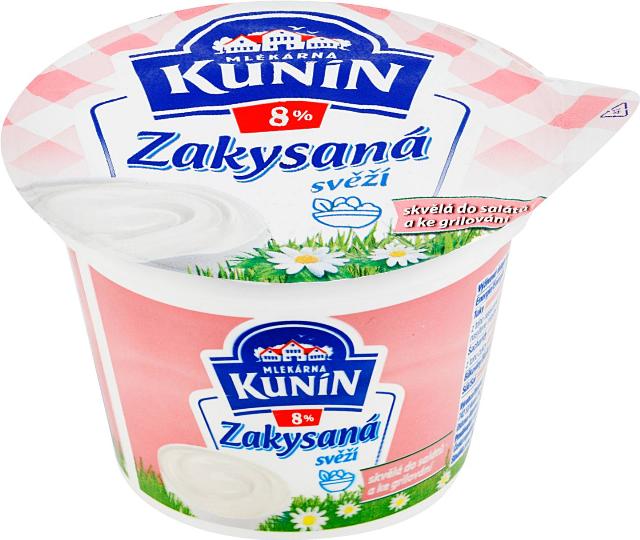 Kunín Zakysaná svěží tuk 8 % v akci