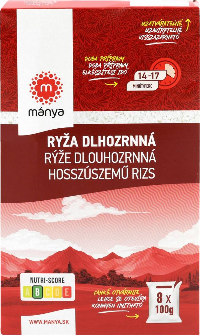 Mánya Dlouhozrnná rýže