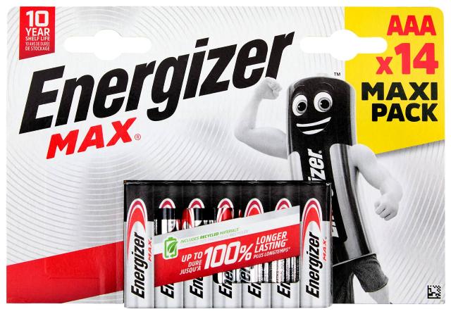 ENERGIZER Baterie AAA 14 kusů