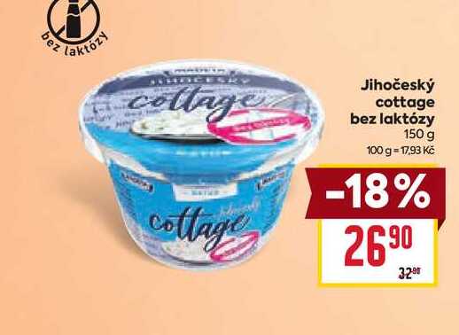 Jihočeský cottage bez laktózy 150g