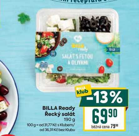 BILLA Ready Řecký salát 190 g 