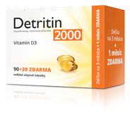 Detritin Vitamin D3 2000 IU 90+30 tob