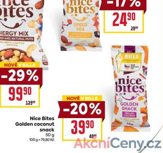 Nice Bites Golden coconut snack 50 g