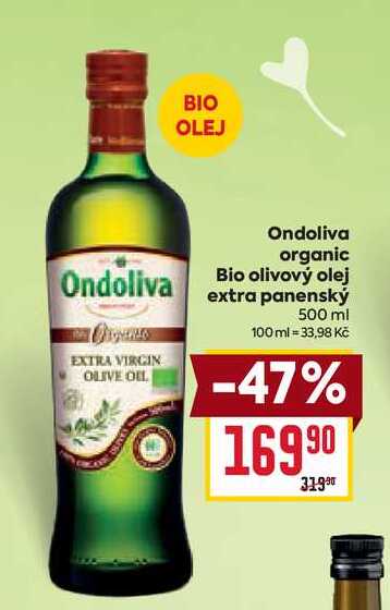 Ondoliva Bio olivový olej extra panenský 500 ml 