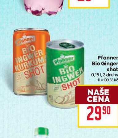 Pfanner Bio Ginger shot 0,15l