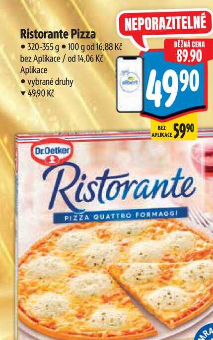 Ristorante Pizza 320-355 g