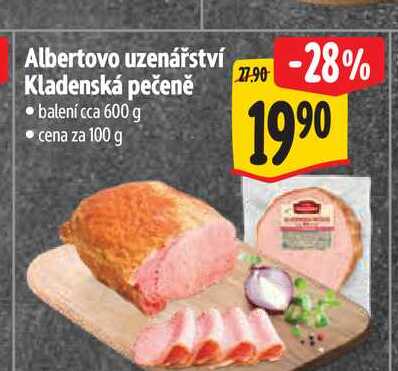 Albertovo uzenářství Kladenská pečeně 600 g