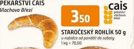 STAROČESKÝ ROHLÍK 50 g