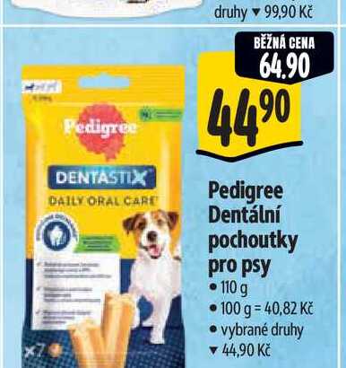   Pedigree Dentální pochoutky pro psy 110 g 