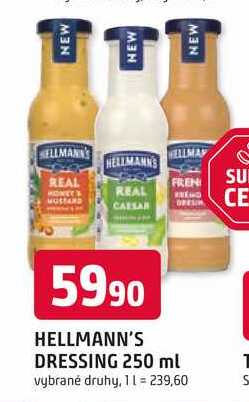 HELLMANN'S DRESSING 250 ml 