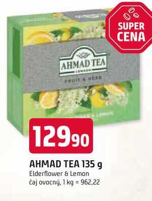 AHMAD TEA 135 g Elderflower & Lemon čaj ovocný