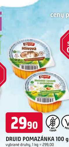 DRUID POMAZÁNKA 100 g vybrané druhy